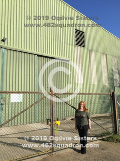 Yvonne at Green Hangar off Guestwick Road, old Foulsham Airfield visited 24 February 2019 (462 Squadron). 
