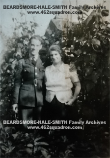 Joseph David Beardsmore 1594654 RAFVR, and Mary Edith Beardsmore, mid-1944.