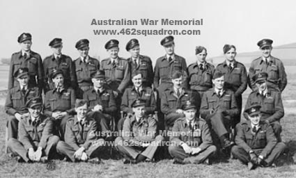Pilots of 462 Squadron RAAF, 100 Group, Foulsham, March 1945 (AWM photo).