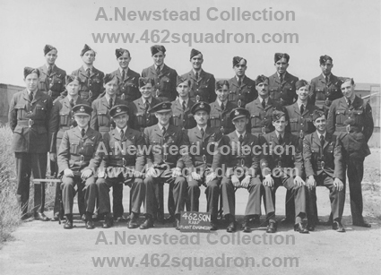 Flight Engineers of 462 Squadron RAAF, 100 Group, Foulsham,  March 1945.