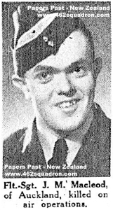Navigator John Malcolm MacLeod, of 462 Squadron