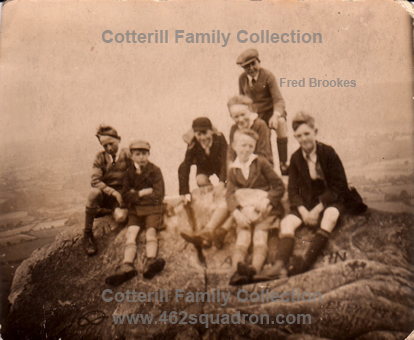 Frederick Brookes and friends at Bow Cop, near Kidsgrove (later 462 Squadron)