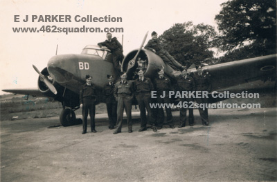 04 Edwin James PARKER - beside Aircraft - April 1944 - Training