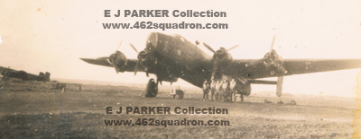 08 Halifax MZ341 Z5-P and Cairns Crew, 462 Squadron 1945