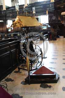 Lectern & pulpit at St Clement Danes, Central Church of the RAF, London