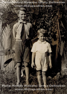 Gordon Francis Levey and younger brother Philip Hedley Malcolm Levey. 