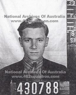 John Mickle Tait, 430788 RAAF, at enlistment, later in 462 Squadron (NAA photo).
