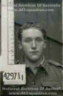 George Arthur Douglas Lynch, 429711 RAAF, at enlistment 21 October 1942, later Rear Gunner at 462 Squadron, Foulsham, June to September 1945 (NAA photo).