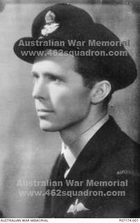 Pilot Officer Vivian Clive Ely, 426221 RAAF, later Pilot in 462 Squadron.