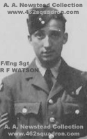 R F Watson, 1491921 RAF, Flight Engineer at 462 Squadron, Foulsham, March to September 1945