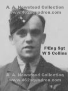Sgt W S Collins, 1826423 RAFVR, Flight Engineer at 462 Squadron, Foulsham, 1945