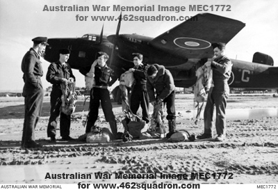 MEC1772 AWM Made-up Crew including Warrant Officer Victor Murphy 422056 RAAF, late 1944