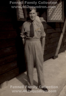 Aircraftman 2 Raymond Llewellyn Fennell, 1262360 RAFVR, in Singapore; later of 462 Squadron, KIA 12 October 1943.