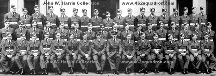 John William Harris 1337631 RAFVR, with fellow Air Crew trainees at Initial Training Wing (John was later posted to 462 Squadron).