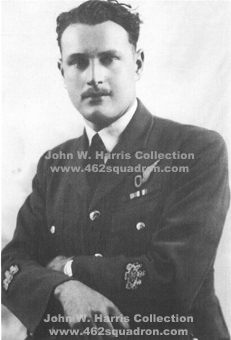 Warrant Officer John William Harris 1337631 RAFVR, previously posted to 462 Squadron (Driffield and Foulsham) and 199 Squadron, North Creake.