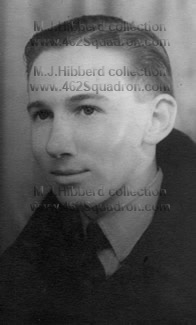 Air Craftman 2 Maxwell James Hibberd, 435342, after enlisting, without cap, 1943.  (later 462 Squadron)