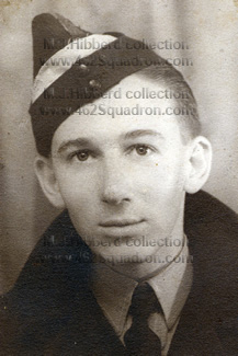 Air Craftman 2 Maxwell James Hibberd, 435342, after enlisting, wearing cap, 1943. (later 462 Squadron)