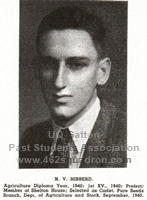 Noel Victor Hibberd, student at QAHS&C Gatton 1940