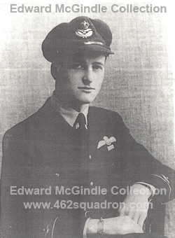 Fl/Lt Edward McGindle DFC of RAAF 462 Squadron, 100 Group, Foulsham