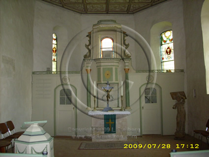 Interior of St. Ursula Evangelische Kirche at Zaasch