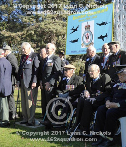 Veterans of Bomber Command at the Commemoration ceremony, Australian War Memorial, Canberra on 04 June 2017. (462squadron.com)