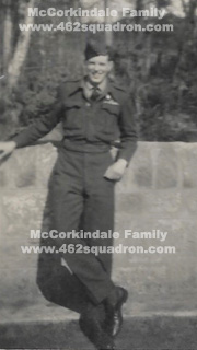 Robert Richard Mitchell, at 20 OTU, RAF Milltown, March 1944, later posted to 462 Squadron, Driffield.