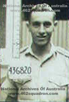 Allan Farmer, 436820 RAAF, at enlistment on 1 May 1943 at Perth, Western Australia, later Rear Gunner in 462 Squadron, Driffield.