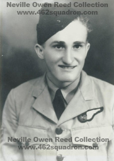 Sgt Neville Owen Reed, 435209 RAAF, later posted to 462 Squadron.