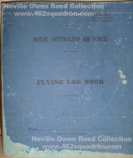 Pilot's Flying Logbook for Neville Owen Reed 435209 RAAF (later Rear Gunner in 462 Squadron).
