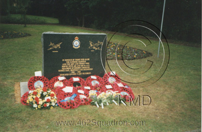 Memorial Gardens, Driffield on 12 September 1993, showing the Wreaths and Flowers after the Service of Dedication and Remembrance.