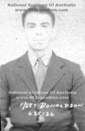 Flight Sergeant Pierre Rene Yan Donaldson 432134 RAAF, 1944, later 462 Squadron, Driffield.