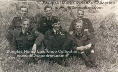 Crew 48 of 462 Squadron, John Scaife Sanderson, Douglas Henry Lawrence, Norman Stanley Scott, Eric Gordon Baker, Mervin Walter Rohrlach, Vivian Claude Topham, 1944.