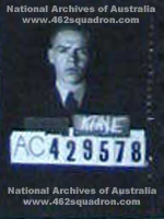 Myles Joseph KANE, 429578 RAAF, at enlistment, later Wireless Operator, 462 Squadron, Driffield 1944.