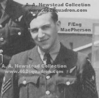 Flight Engineer Norman Henry MacPherson, 1590727 RAF, 462 Squadron, Foulsham, June 1945. 