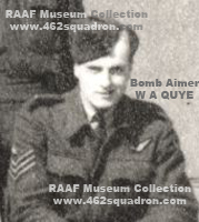 Bomb Aimer Wilfred Alan Quye, 1802290 RAF, 462 Squadron, Foulsham, March 1945.
