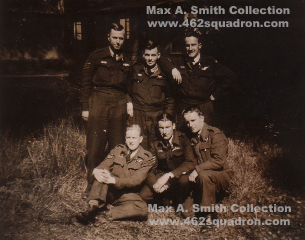 Max Smith, Arthur Lobb, Frank Weston, Blondie Somerville, Max Taylor,  & Taffy Rees, 1944, probably at 21 O.T.U.,  later in 462 Squadron.