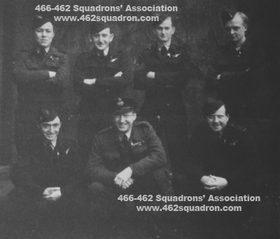 Crew 55, of 462 Squadron, Driffield and Foulsham, Pilot Alan Gibson Swann. 