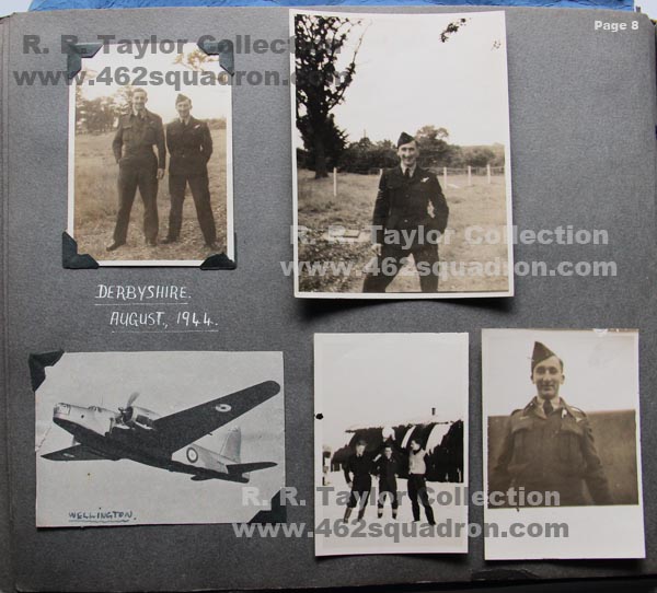 Ronald Reginald Taylor, 432346, RAAF, wartime photo album, 27 OTU Church Broughton, Derbyshire, August 1944; and 1652 HCU Marston Moor, January 1945 (later posted to 462 Squadron).