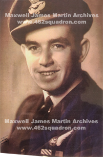 Maxwell James Martin 424007 RAAF, 462 Squadron, Driffield, 1944, and later 35 Squadron.