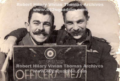 Ernest Goldsmith Page and Robert Hilary Vivian Thomas, 462 Squadron, Middle East, January 1944. 
