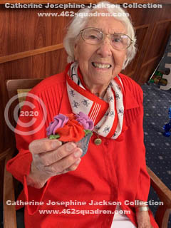 Ex-WAAF Catherine Josephine JACKSON, formerly WOOD-BROWN, nee BURTON, on her 101st Birthday, in 2020