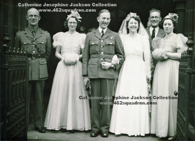 Wedding of Catherine Josephine Burton and James Wood-Brown (later Pilot Officer, 144033 RAFVR)