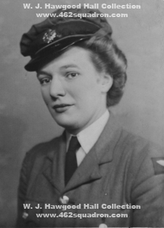 Winifred Joan Hawgood, WAAF 2149994, later Wireless Operator at Foulsham, site of 462 Squadron