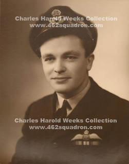 Flying Officer Charles Harold Weeks, 437023 RAAF, late 1945. 